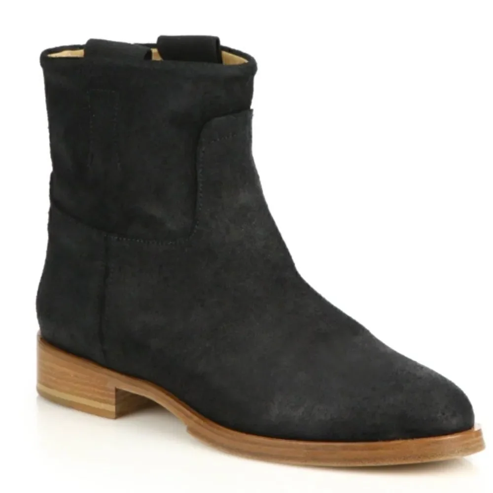 Rag & Bone Holly Suede Flat Ankle Boots